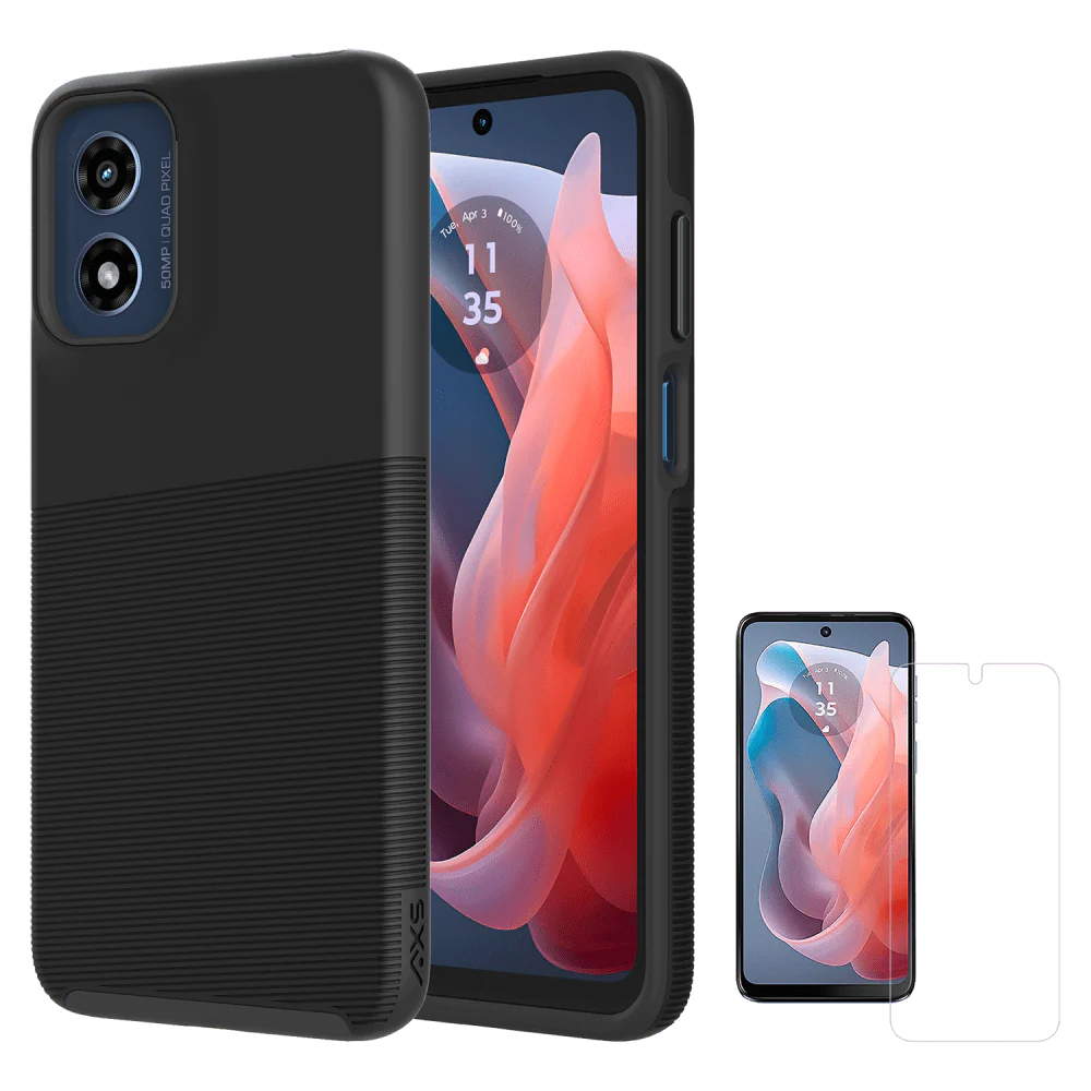 AXS PROTech Plus Case and ARMORGlass Screen Protector for Motorola Moto G Play (2024) - Image 4