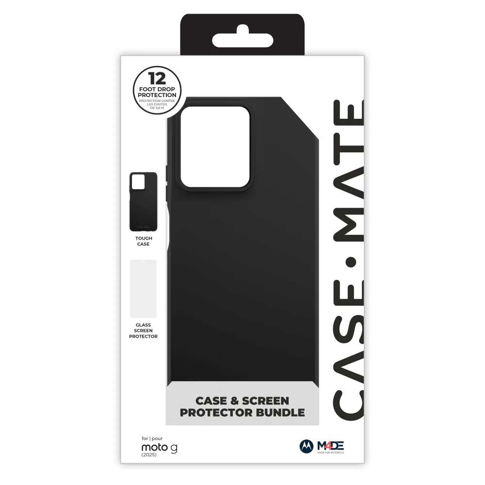 Case-Mate Protection Pack Tough Case and Glass Screen Protector for Motorola Moto G 5G (2025) - Image 9