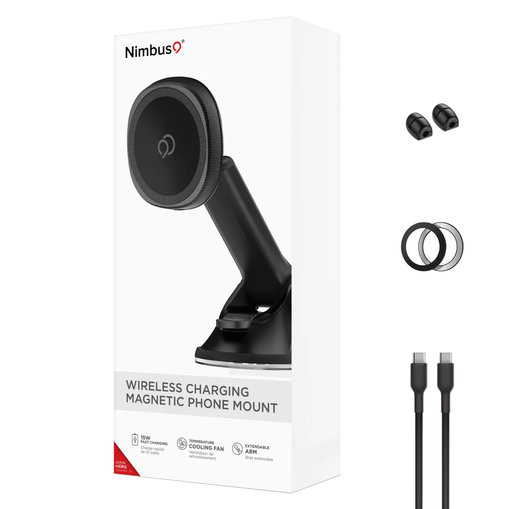 Nimbus9 Wireless Charging Magnetic Suction Cup Phone Mount - Image 6