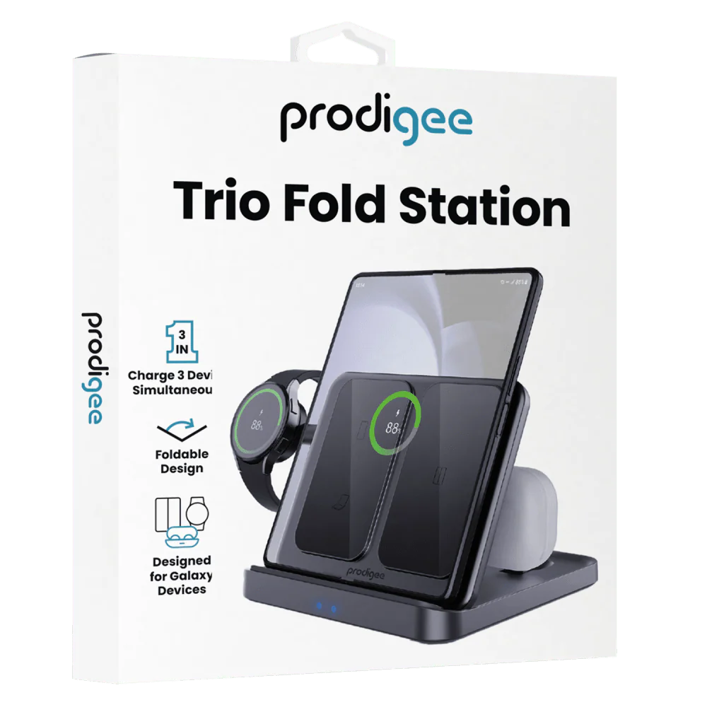 prodigee Trio Fold Station 3 in 1 Charger for Samsung Devices - Image 6