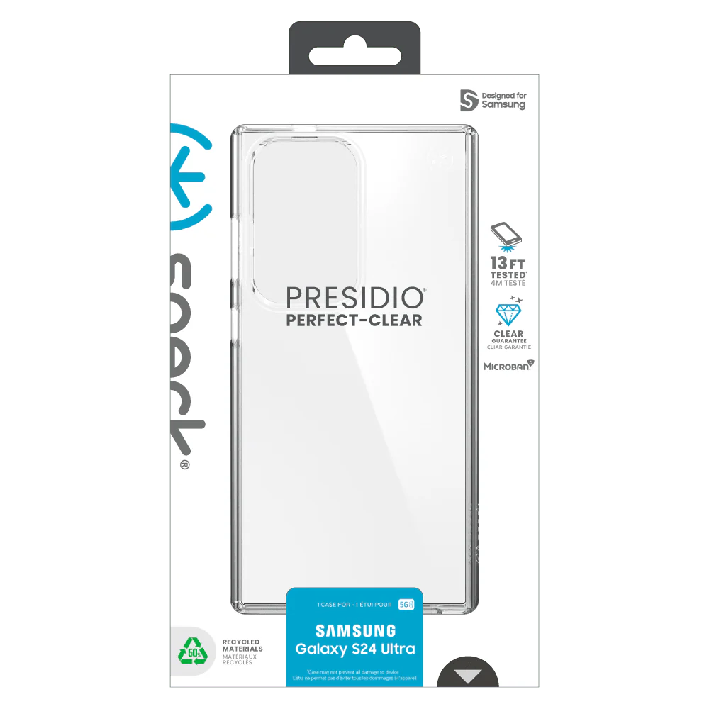 Speck Presidio Perfect Clear Case for Samsung Galaxy S24 Ultra - Image 13