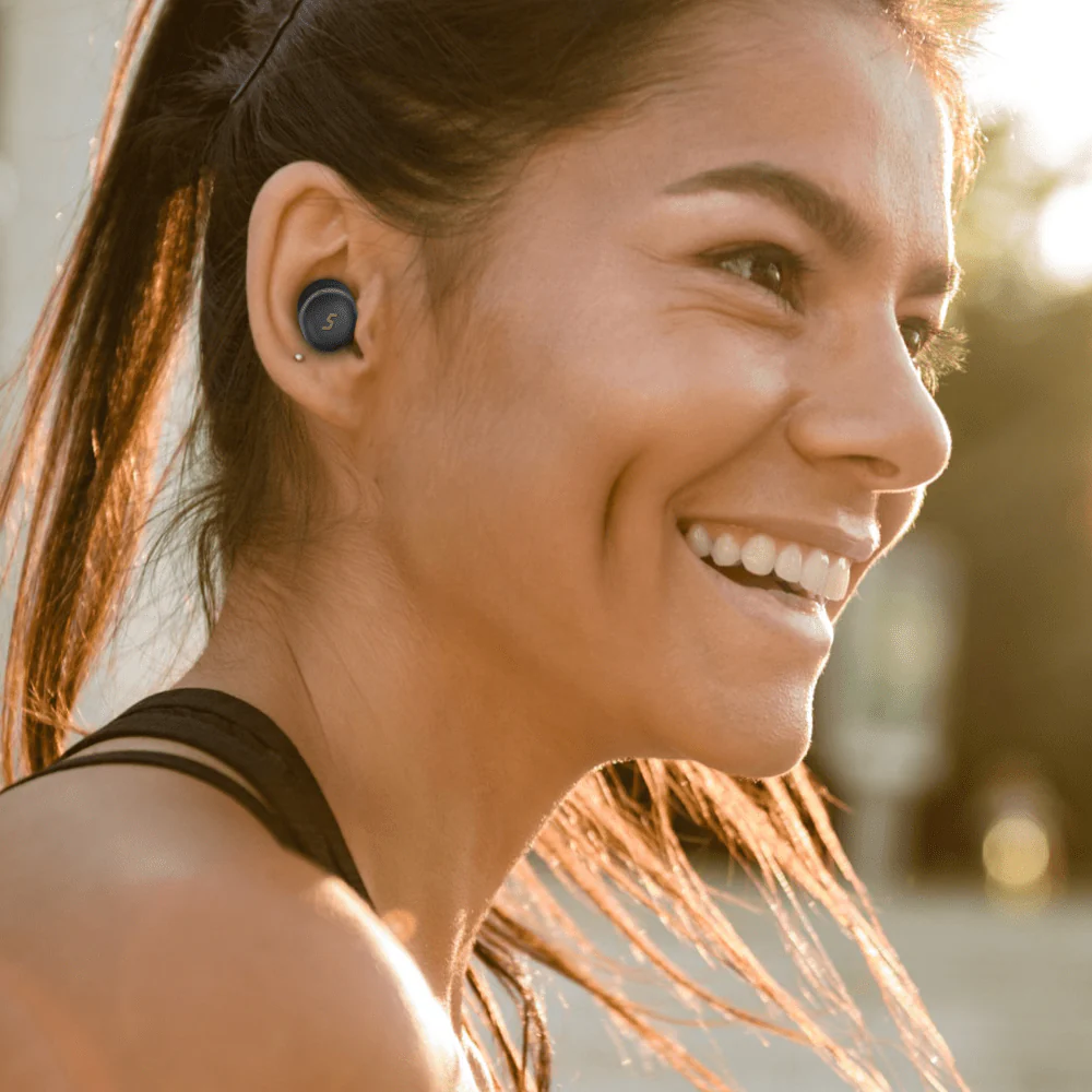 Sway Comfort Fit Ultra Portable True Wireless Headphones with Power Go Charging Case - Image 3