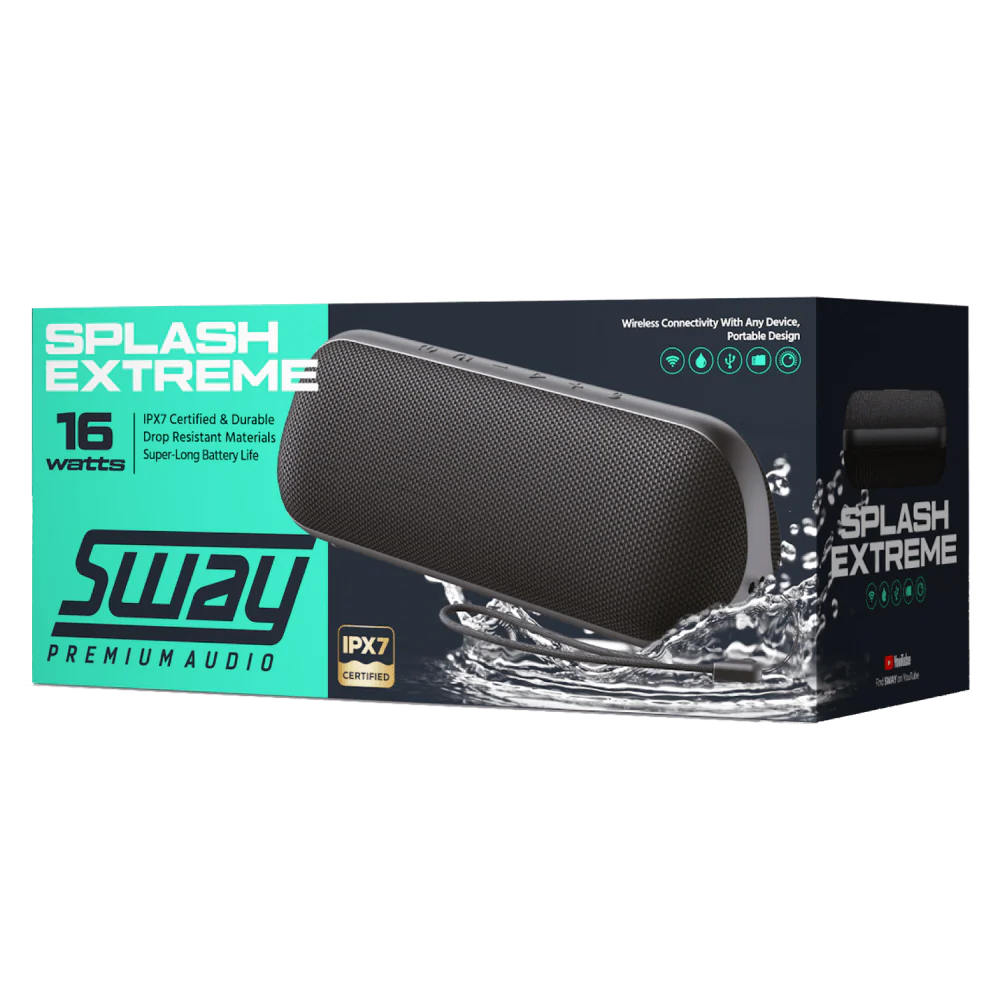 Sway Splash Extreme Waterproof Bluetooth Speaker - Image 4