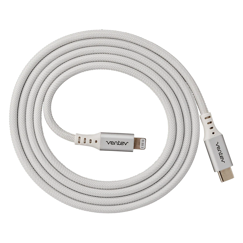 Ventev Alloy USB-C to Apple Lightning High Speed Ultradurable 4 Foot Cable - Image 8
