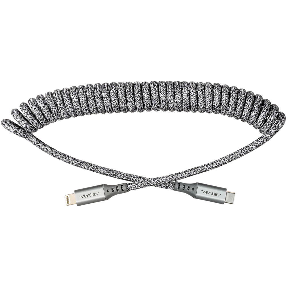 Ventev Helix USB-C to Apple Lightning High Speed Travel 3 Foot Cable - Image 5