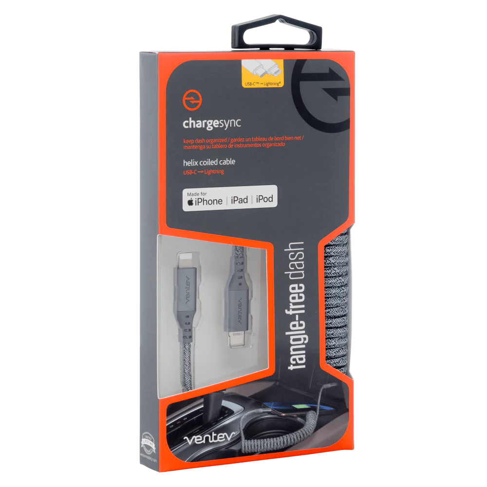 Ventev Helix USB-C to Apple Lightning High Speed Travel 3 Foot Cable - Image 6