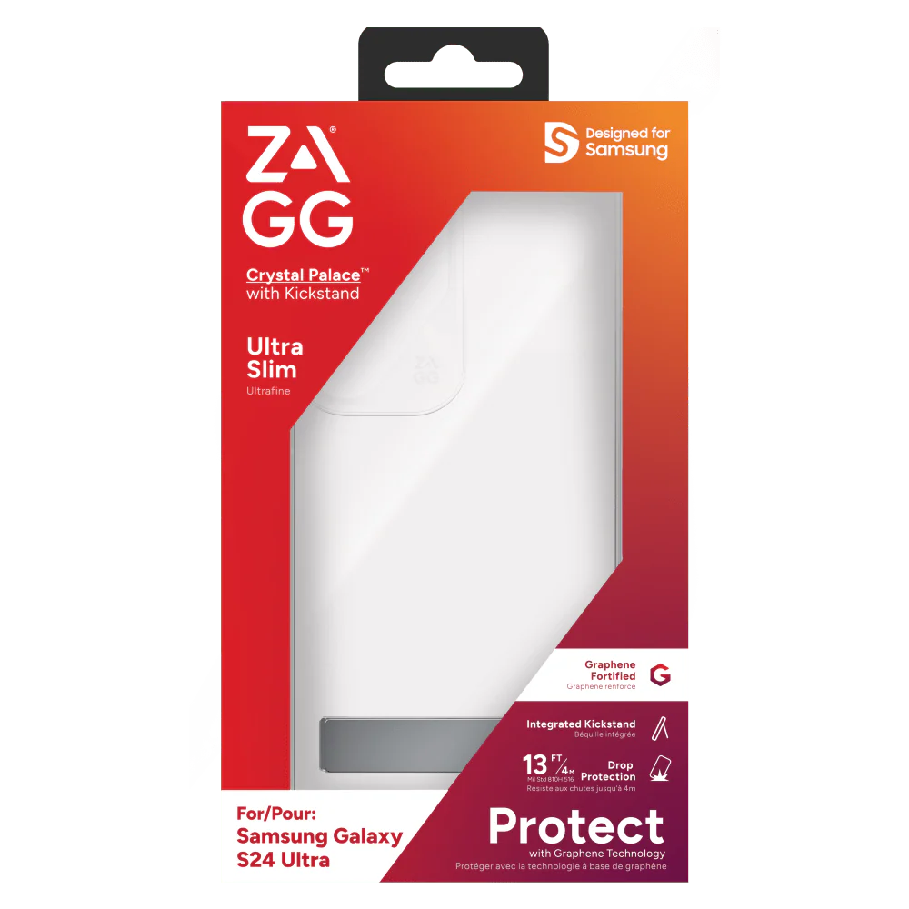 ZAGG Crystal Palace Case with Kick Stand for Samsung Galaxy S24 Ultra - Image 7