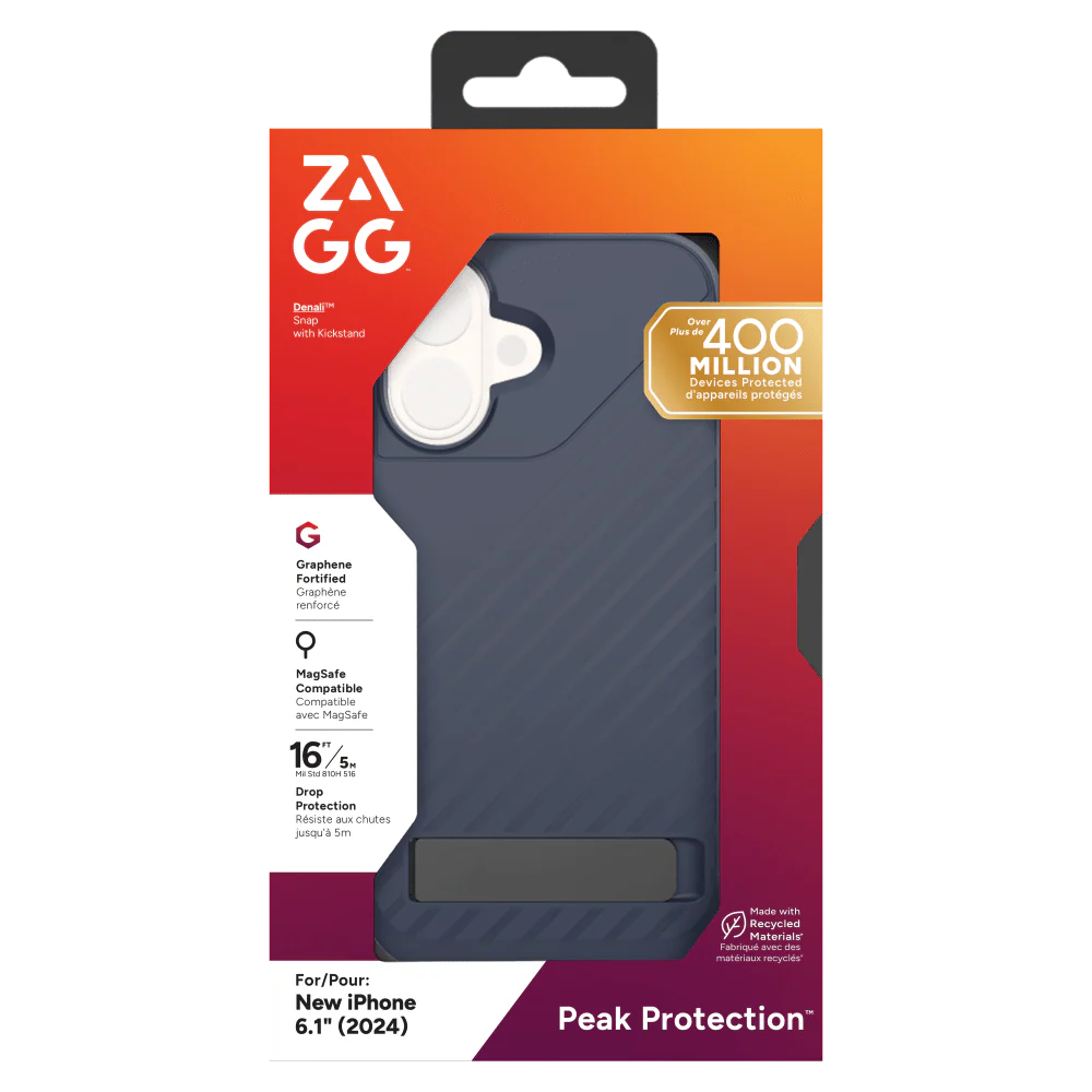 ZAGG Denali Snap MagSafe Case with Kickstand for Apple iPhone 16 - Image 23