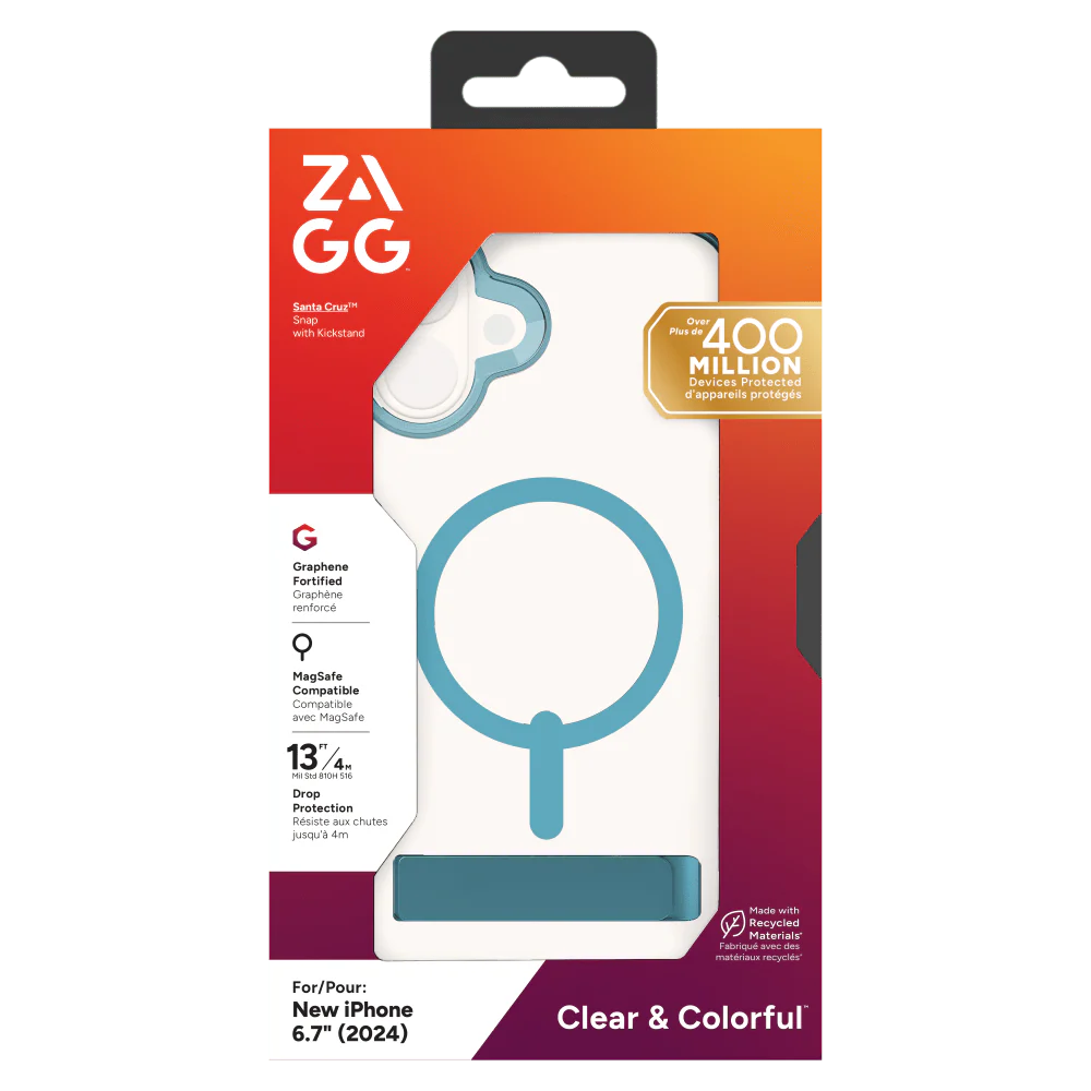 ZAGG Santa Cruz Snap MagSafe Case with Kickstand for Apple iPhone 16 Plus - Image 23