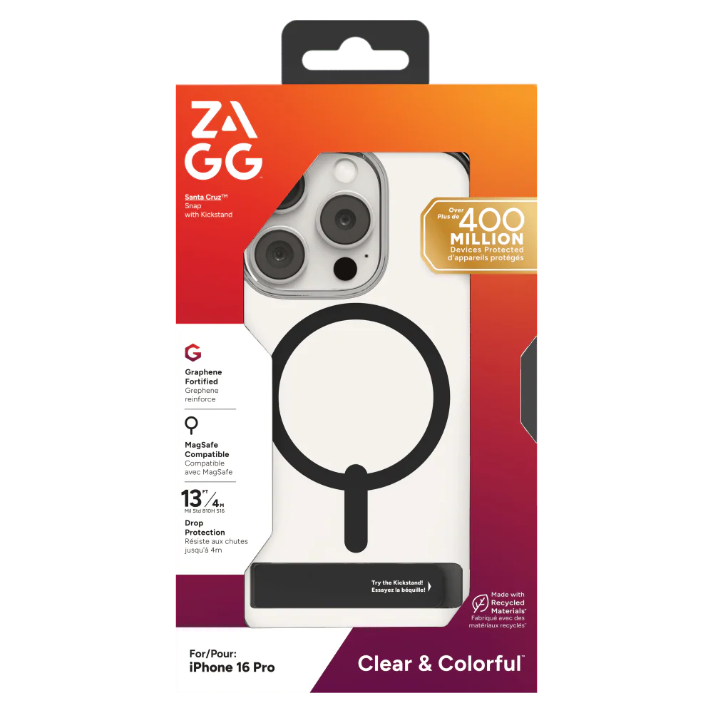 ZAGG Santa Cruz Snap MagSafe Case with Kickstand for Apple iPhone 16 Pro - Image 22
