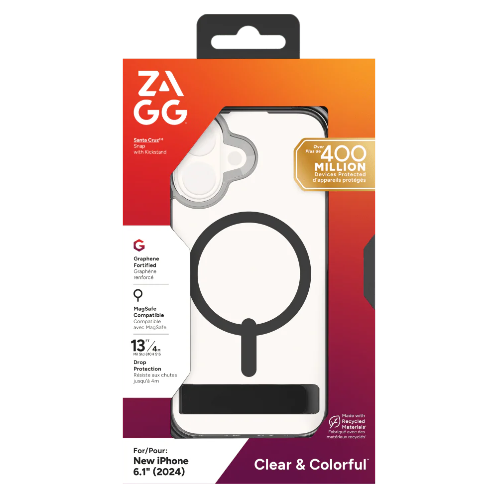 ZAGG Santa Cruz Snap MagSafe Case with Kickstand for Apple iPhone 16 - Image 22