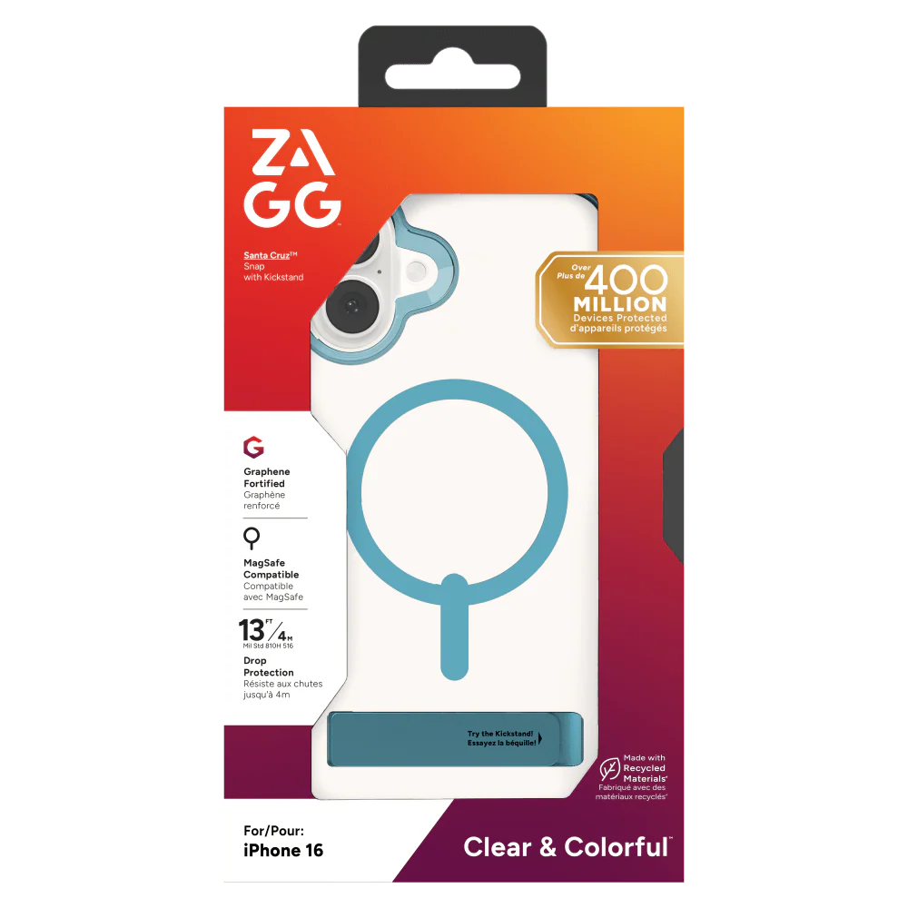 ZAGG Santa Cruz Snap MagSafe Case with Kickstand for Apple iPhone 16 - Image 23